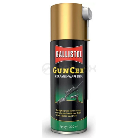 Keraminė ginklų priežiūros alyva Ballistol GunCer, purškiama, 200 ml 22166